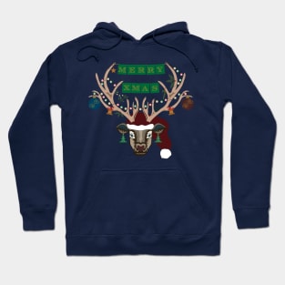 Merry Xmas Rudolph Hoodie